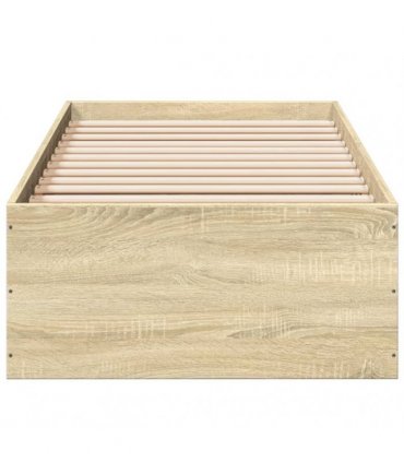vidaXL Bed Frame without Mattress Sonoma Oak 100x200 cm