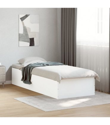 vidaXL Bed Frame without Mattress White 90x200 cm