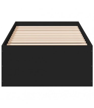 vidaXL Bed Frame without Mattress Black 90x190 cm Single