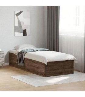 vidaXL Bed Frame without Mattress Brown Oak 90x190 cm