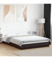 vidaXL Bed Frame with LED Lights without Mattress Black 120x190cm