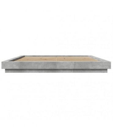 vidaXL Bed Frame without Mattress Concrete Grey 180x200 cm