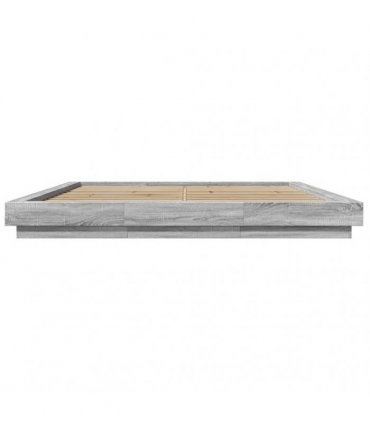 vidaXL Bed Frame without Mattress Grey Sonoma 180x200 cm