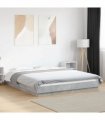 vidaXL Bed Frame without Mattress Concrete Grey 160x200 cm