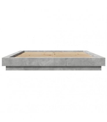vidaXL Bed Frame without Mattress Concrete Grey 160x200 cm