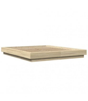 vidaXL Bed Frame without Mattress Sonoma Oak 150x200 cm King Size