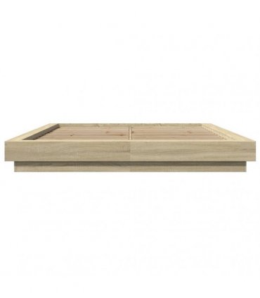 vidaXL Bed Frame without Mattress Sonoma Oak 150x200 cm King Size