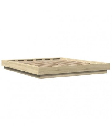 vidaXL Bed Frame without Mattress Sonoma Oak 150x200 cm King Size
