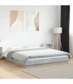 vidaXL Bed Frame without Mattress Concrete Grey 150x200 cm