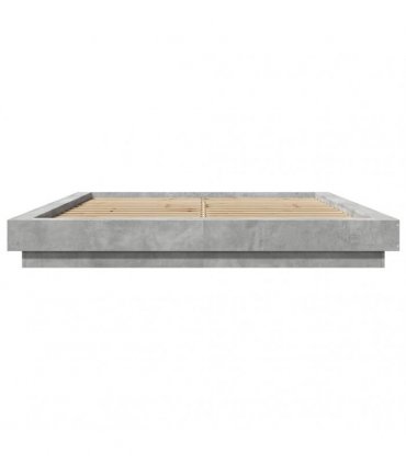 vidaXL Bed Frame without Mattress Concrete Grey 150x200 cm