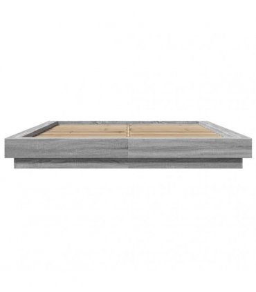 vidaXL Bed Frame without Mattress Grey Sonoma 150x200 cm