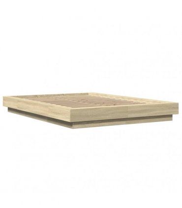 vidaXL Bed Frame without Mattress Sonoma Oak 140x200 cm