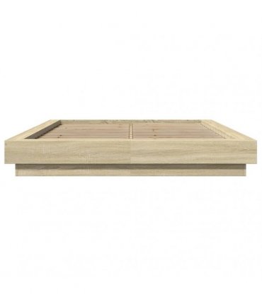 vidaXL Bed Frame without Mattress Sonoma Oak 140x200 cm
