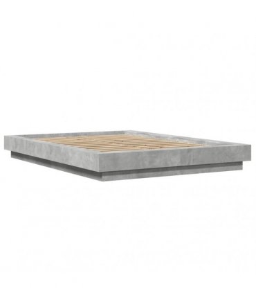 vidaXL Bed Frame without Mattress Concrete Grey 120x200 cm