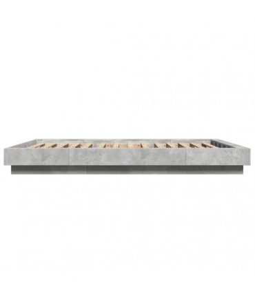 vidaXL Bed Frame without Mattress Concrete Grey 120x200 cm