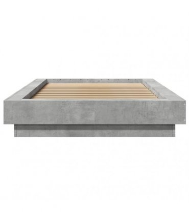 vidaXL Bed Frame without Mattress Concrete Grey 90x200 cm