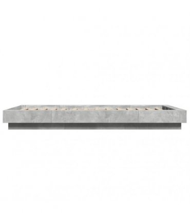 vidaXL Bed Frame without Mattress Concrete Grey 90x200 cm