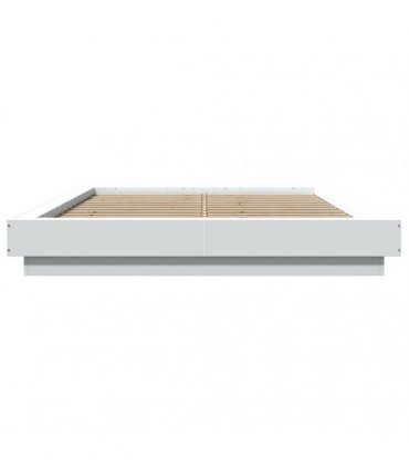 vidaXL Bed Frame without Mattress White 135x190 cm