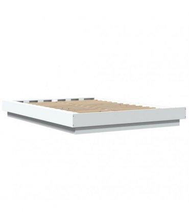 vidaXL Bed Frame without Mattress White 135x190 cm