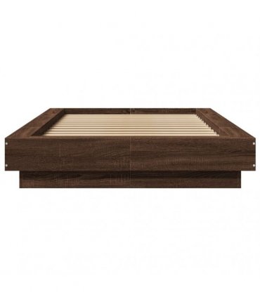 vidaXL Bed Frame without Mattress Brown Oak 75x190 cm