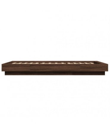 vidaXL Bed Frame without Mattress Brown Oak 75x190 cm