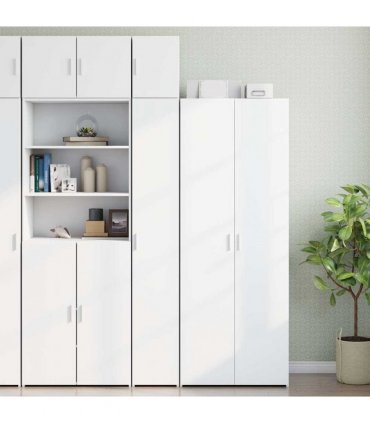 vidaXL Slim Storage Cabinet White 30x42,5x225 cm Engineered Wood