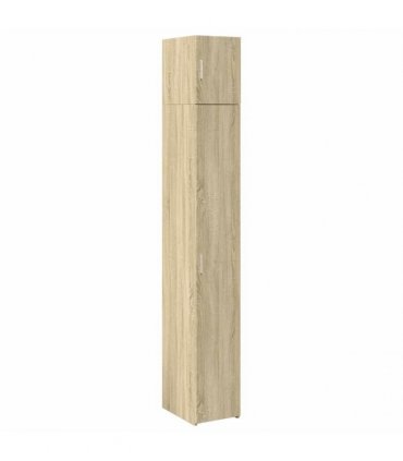 vidaXL Slim Storage Cabinet Sonoma Oak 30x42,5x225 cm Engineered Wood