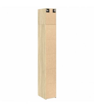 vidaXL Slim Storage Cabinet Sonoma Oak 30x42,5x225 cm Engineered Wood