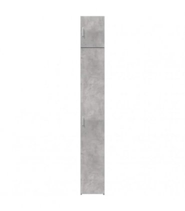vidaXL Slim Storage Cabinet Concrete Grey 30x42.5x225 cm