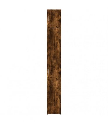 vidaXL Slim Storage Cabinet Smoked Oak 30x42,5x225 cm Engineered Wood
