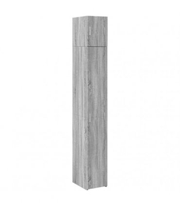 vidaXL Slim Storage Cabinet Grey Sonoma 30x42,5x225 cm Engineered Wood