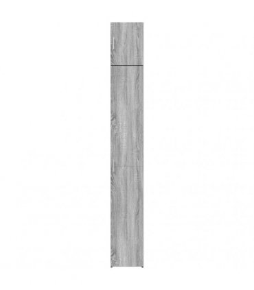vidaXL Slim Storage Cabinet Grey Sonoma 30x42,5x225 cm Engineered Wood