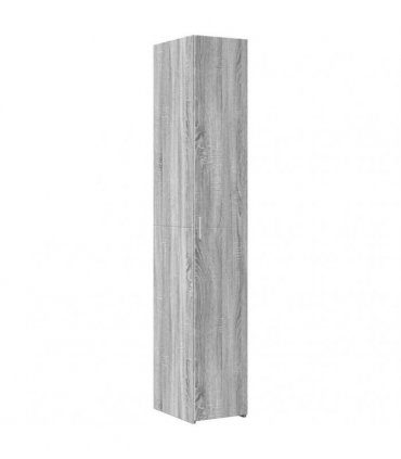 vidaXL Slim Storage Cabinet Grey Sonoma 30x42,5x225 cm Engineered Wood