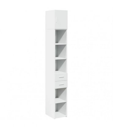 vidaXL Slim Storage Cabinet White 30x42,5x225 cm Engineered Wood