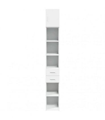 vidaXL Slim Storage Cabinet White 30x42,5x225 cm Engineered Wood
