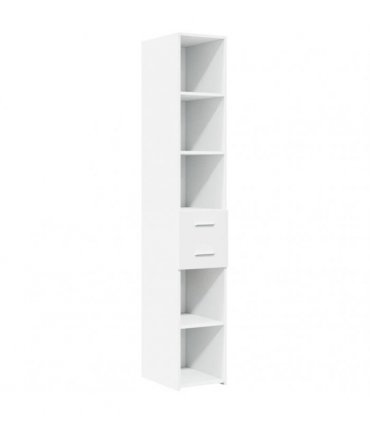 vidaXL Slim Storage Cabinet White 30x42,5x225 cm Engineered Wood