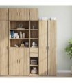 vidaXL Slim Storage Cabinet Sonoma Oak 30x42,5x225 cm Engineered Wood