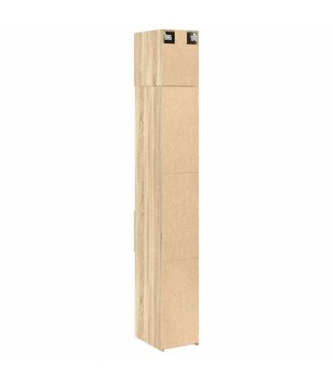 vidaXL Slim Storage Cabinet Sonoma Oak 30x42,5x225 cm Engineered Wood
