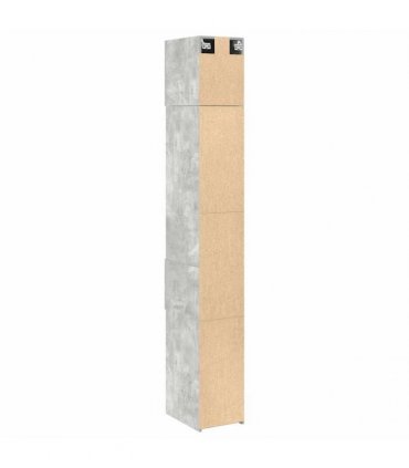 vidaXL Slim Storage Cabinet Concrete Grey 30x42.5x225 cm