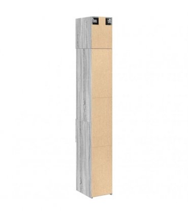 vidaXL Slim Storage Cabinet Grey Sonoma 30x42,5x225 cm Engineered Wood