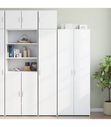 vidaXL Slim Storage Cabinet White 40x42,5x225 cm Engineered Wood