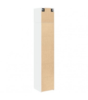 vidaXL Slim Storage Cabinet White 40x42,5x225 cm Engineered Wood