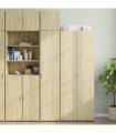 vidaXL Slim Storage Cabinet Sonoma Oak 40x42,5x225 cm Engineered Wood