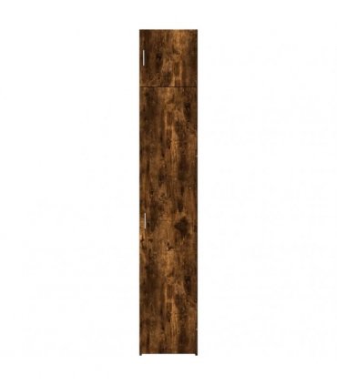 vidaXL Slim Storage Cabinet Smoked Oak 40x42,5x225 cm Engineered Wood