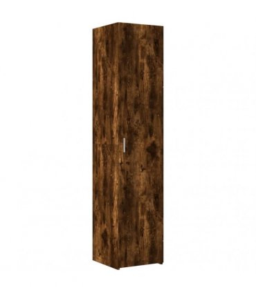 vidaXL Slim Storage Cabinet Smoked Oak 40x42,5x225 cm Engineered Wood