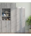 vidaXL Slim Storage Cabinet Grey Sonoma 40x42,5x225 cm Engineered Wood