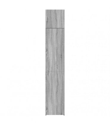 vidaXL Slim Storage Cabinet Grey Sonoma 40x42,5x225 cm Engineered Wood