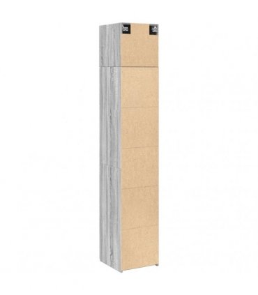 vidaXL Slim Storage Cabinet Grey Sonoma 40x42,5x225 cm Engineered Wood