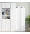 vidaXL Slim Storage Cabinet White 45x42,5x225 cm Engineered Wood