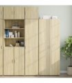 vidaXL Slim Storage Cabinet Sonoma Oak 45x42,5x225 cm Engineered Wood
